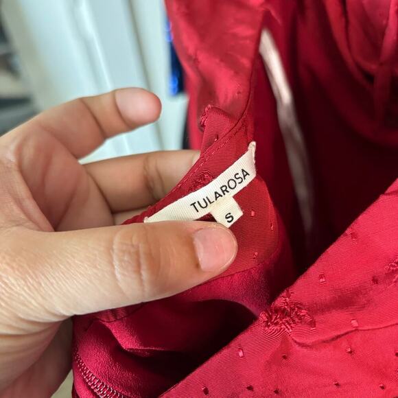 Tularosa Faith Mini Dress Deep Red Size S - Picture 6 of 7